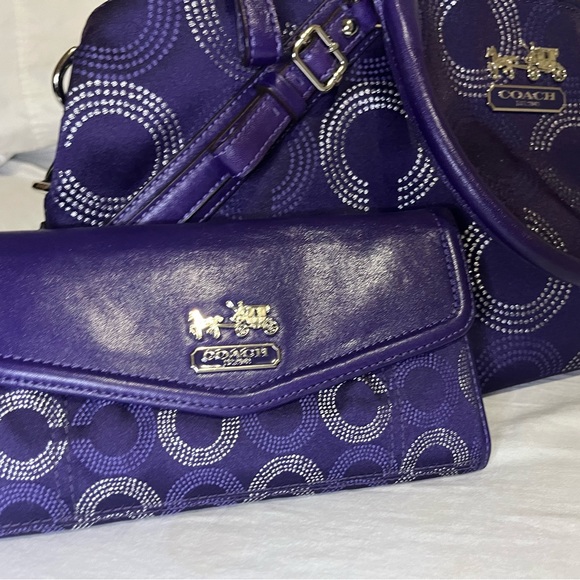 COACH MADISON DOT OPAQUE SOPHIA SATCHEL/ SHOULDER BAG #15957 - Picture 3 of 11